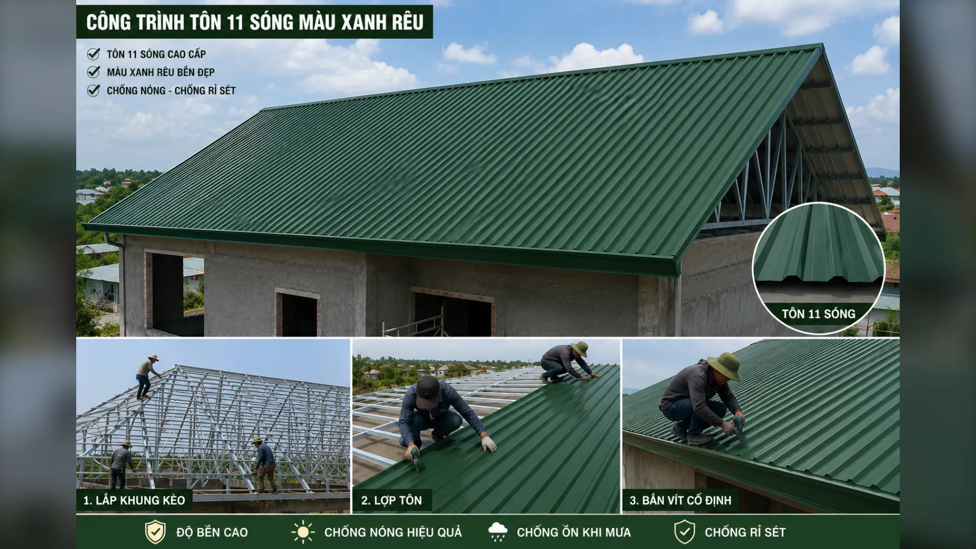 Vật Liệu Xây Dựng Tại Huế – Tôn, Thép, Panel