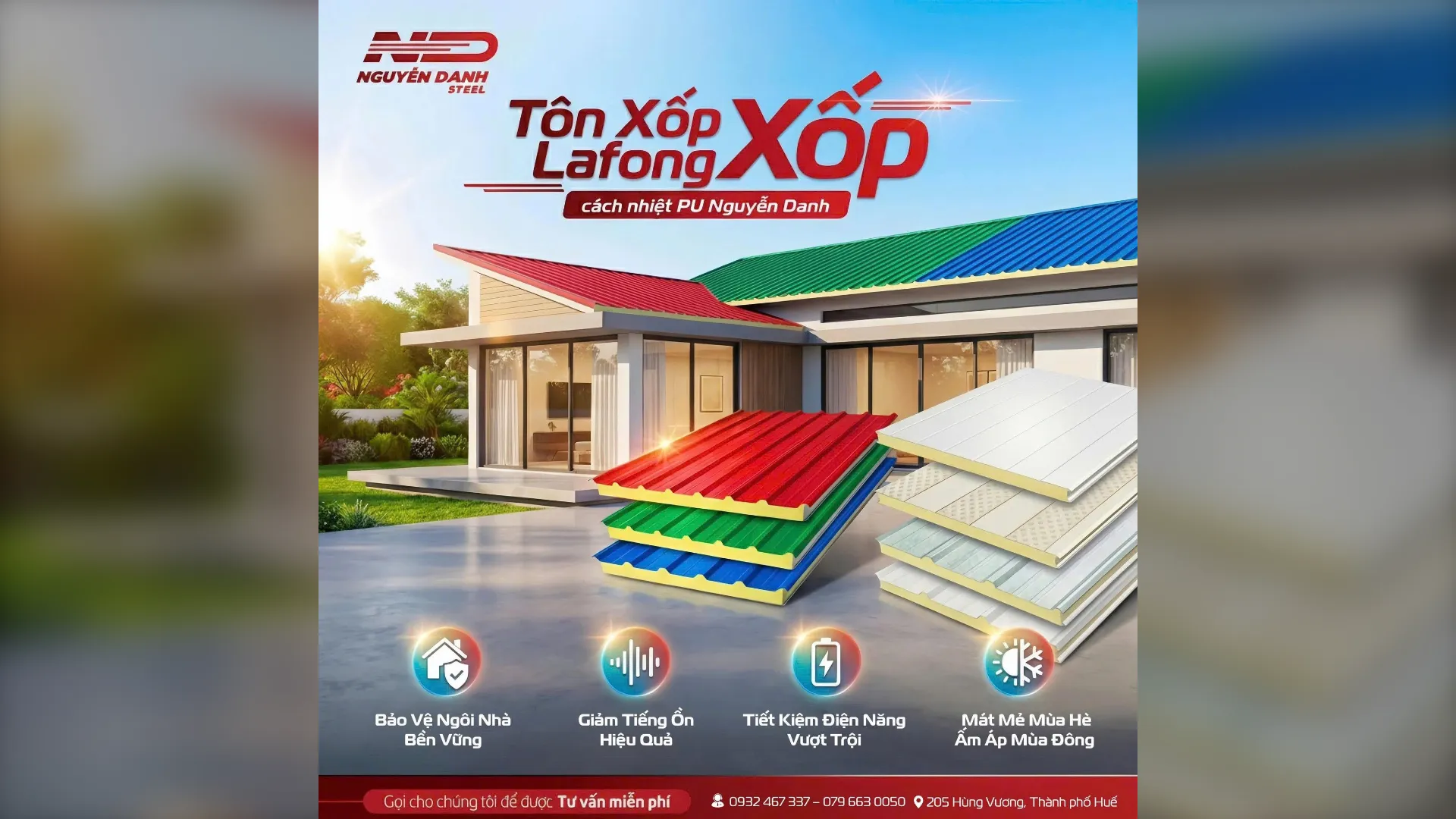 Vật Liệu Xây Dựng Tại Huế – Tôn, Thép, Panel